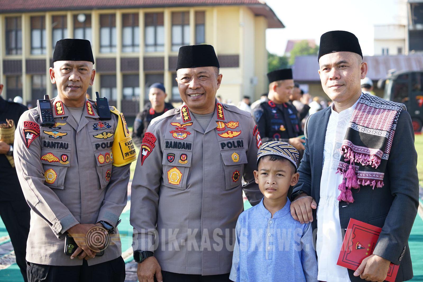 Di Tengah Agenda Kenegaraan Presiden, Dankorbrimob Polri Hadirkan Hangatnya Kebersamaan Idulfitri di Mako Brimob Sumut