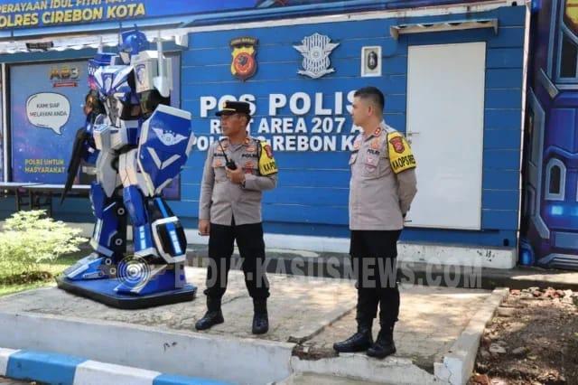 Kapolres Cirebon Kota Pantau Arus Balik, Lalu Lintas Pantura dan Tol Palikanci Ramai Lancar
