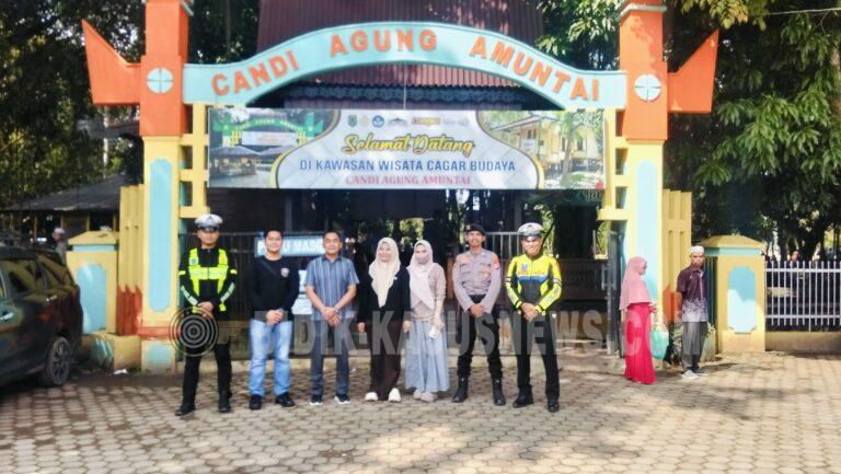 Ratusan Wisatawan Padati Candi Agung Amuntai, Polisi Lakukan Pengamanan dan Monitoring