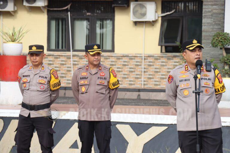Apel Pengecekan Personel Kapolres Melawi Tegaskan Disiplin Adalah Wajib
