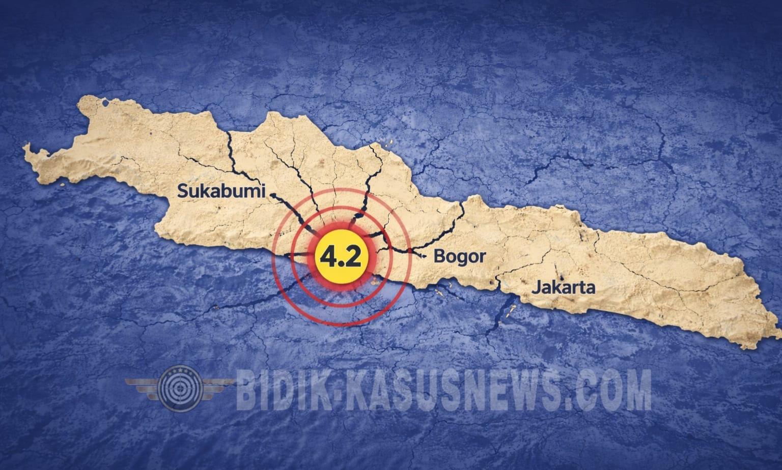 Gempa M4,2 Guncang Sukabumi, Getaran Terasa Beberapa Detik
