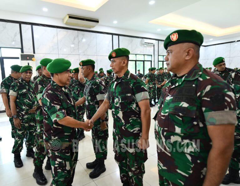 Wadan Pusterad Pimpin Laporan Korps Kenaikan Pangkat Prajurit Pusterad