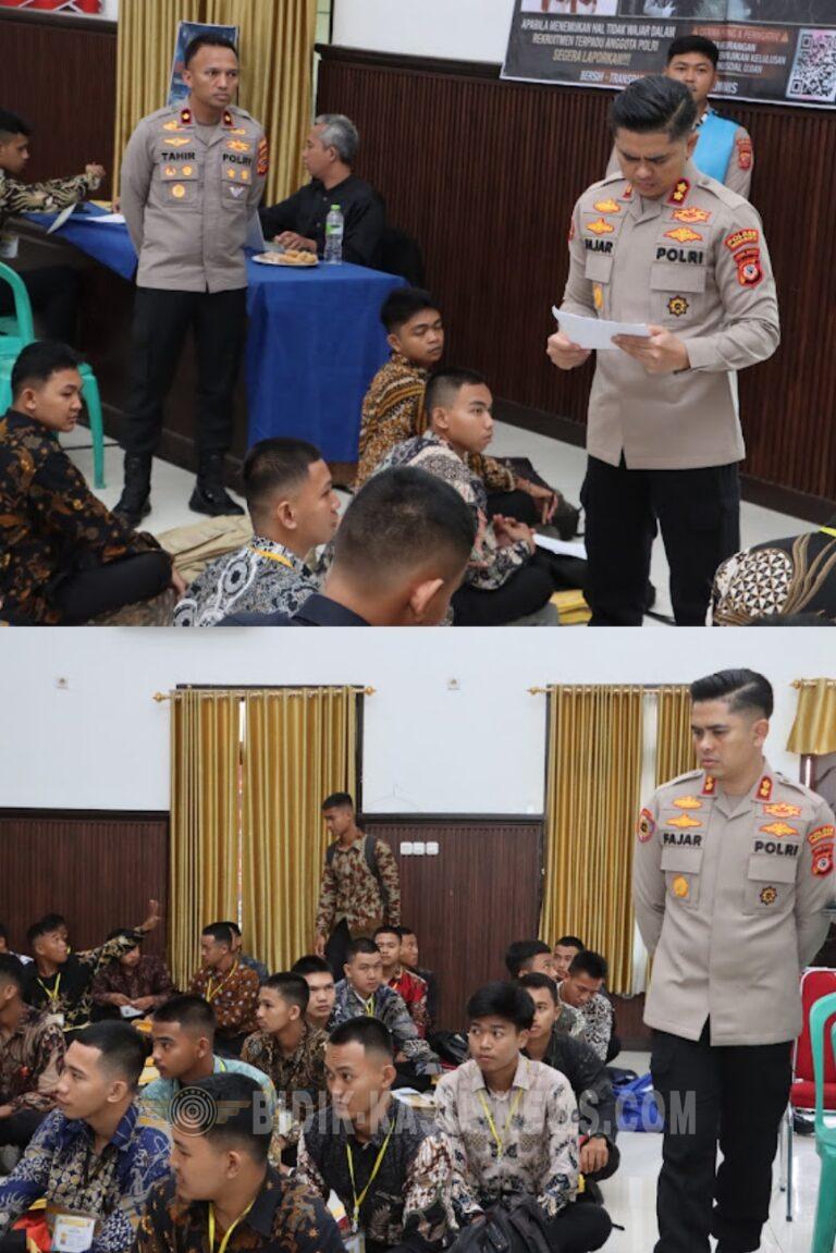 Kapolres Indramayu Turun Langsung Pantau Pendaftar Calon Anggota Polri Tahun 2026