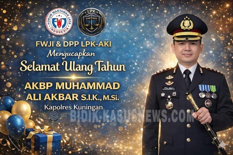 (FWJ) Indonesia Kabupaten Kuningan,Apresiasi dan Doa di Hari Ulang Tahun Kapolres Kuningan