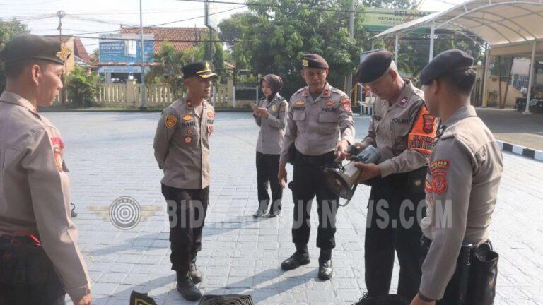 Sat Samapta Polres Majalengka Gelar Pengecekan Kelengkapan Personel Jelang May Day