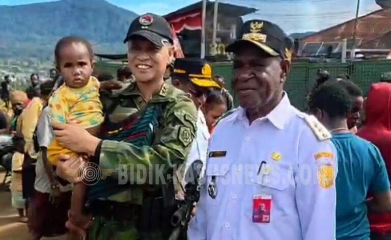 Koops TNI Habema Berbagi Kasih: Bagikan Sembako, Makan Bergizi Gratis, dan Pelayanan Kesehatan kepada Masyarakat Distrik Gome