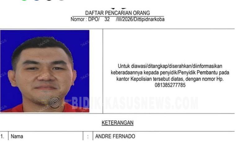 Bareskrim Polri Tangkap Buronan Narkoba “The Doctor” di Malaysia, Diduga Pemasok Jaringan Koh Erwin