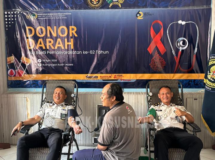 Semangat Kemanusiaan HBP Ke-62, Rutan Jepara Gelar Aksi Donor Darah”