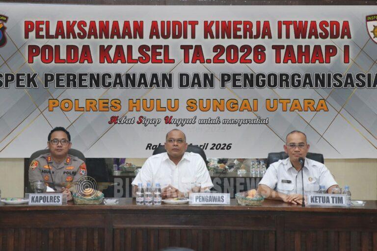 Audit Kinerja Itwasda Polda Kalsel Tahap I Digelar di Polres HSU, Perkuat Perencanaan dan Tata Kelola
