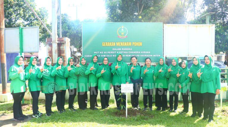 HUT ke-80 Persit KCK, Aksi Tanam Pohon di Kemiling Bandar Lampung Jadi Simbol Kepedulian Lingkungan