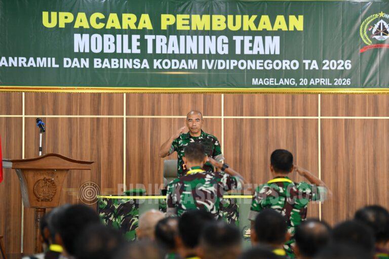 Pusterad Gelar Mobile Training Team TA 2026 di Magelang 