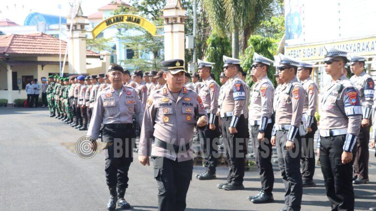 “Hadapi Ancaman ‘El Nino’, Polres HSU Gelar Apel Kesiapsiagaan Karhutla dan Pengendalian Massa”