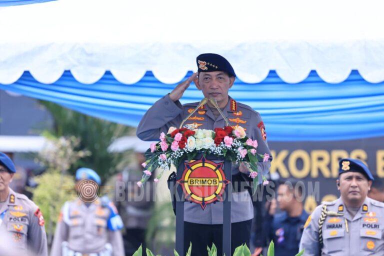 Kapolri Pimpin Apel dan Buka Rakernis Korps Brimob Polri Tahun 2026