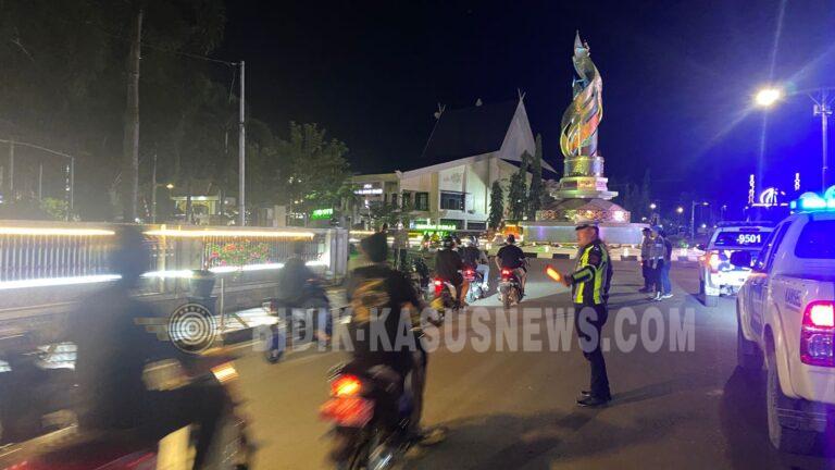 Patroli “Blue Light” Satlantas Polres HSU Sasar Titik Rawan, Tekan Pelanggaran dan Cegah Kecelakaan di Amuntai