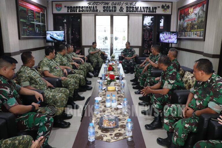 Perkuat Kajian Pertahanan Daerah, Kodim 0410/KBL Terima Kunjungan Tim Survei Unhan RI