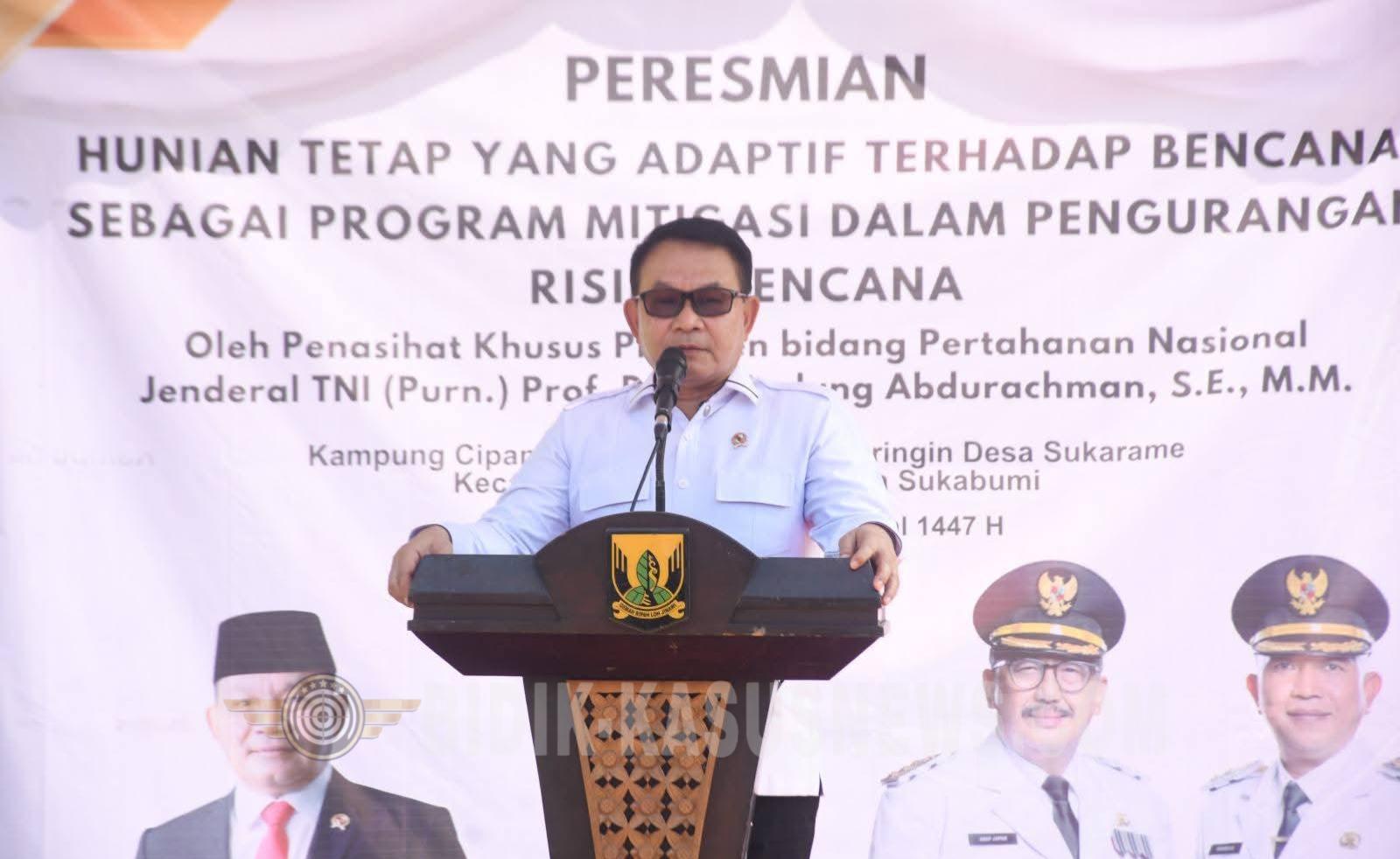 Huntap Tangguh Bencana Diresmikan, Bupati: Harapan Baru Warga Cisolok