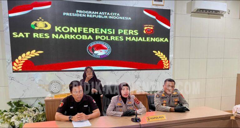 Polres Majalengka Bekuk Tujuh Pengedar Narkoba, Enam Kasus Terungkap dalam Dua Bulan