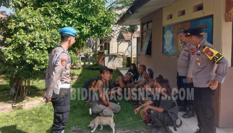 Polsek Jampangkulon Bina Sembilan Anak Punk dengan Pendekatan Humanis