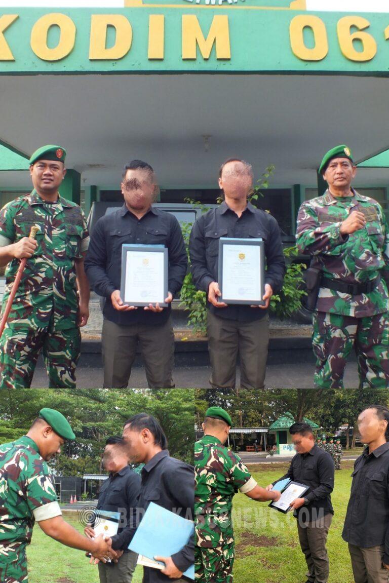 Tangkap Pengedar Narkotika, Dandim 0614/kota Cirebon berikan Reward kepada Anggota Unit Intel