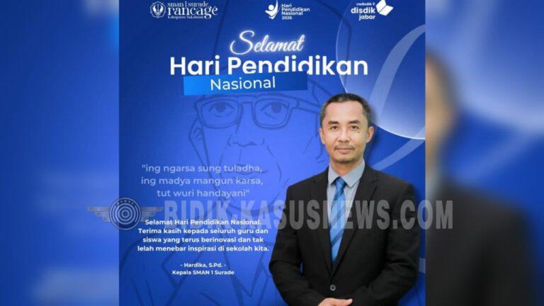 Hardiknas 2026, Kepala SMAN 1 Surade Gaungkan Semangat Ki Hajar Dewantara