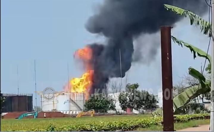 Kebakaran Pertamina Di Desa Cilogog Kecamatan Losarang Indramayu