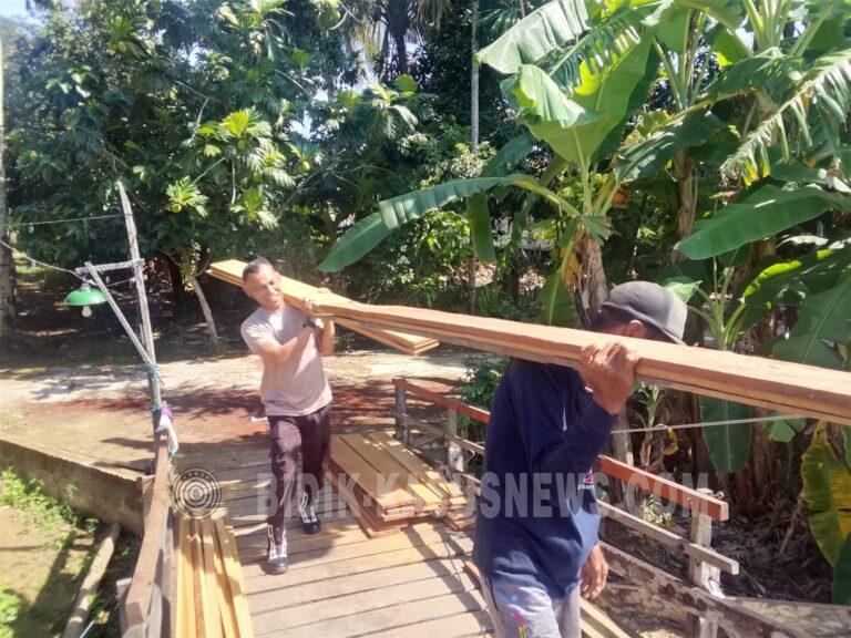 Polres HSU Bangun Jembatan Presisi Merah Putih di Jingah Bujur, Percepat Akses dan Tingkatkan Kesejahteraan Warga