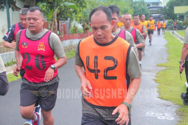 Jaga Profesionalisme Prajurit, Babinsa Kodim 0410/KBL Tempuh Tes Kesemaptaan Jasmani dengan Semangat Tinggi