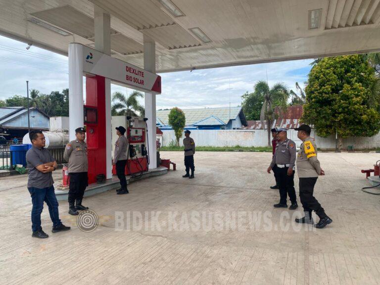 Polres HSU Intensifkan Patroli Cipkon di SPBU Tayur, Pastikan Distribusi BBM Bersubsidi Aman dan Tepat Sasaran
