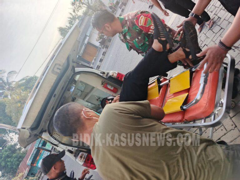 Babinsa Koramil 410-06/Kedaton Sigap Evakuasi Anggota Polri Korban Penembakan Saat Gagalkan Curanmor di Bandar Lampung