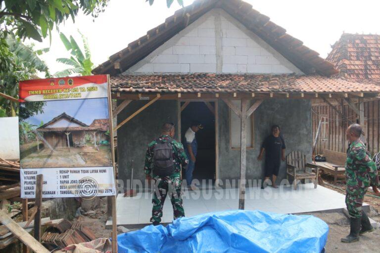 Satgas TMMD 128 Bangun Kembali RTLH Milik Bapak Joko yang Sempat Roboh