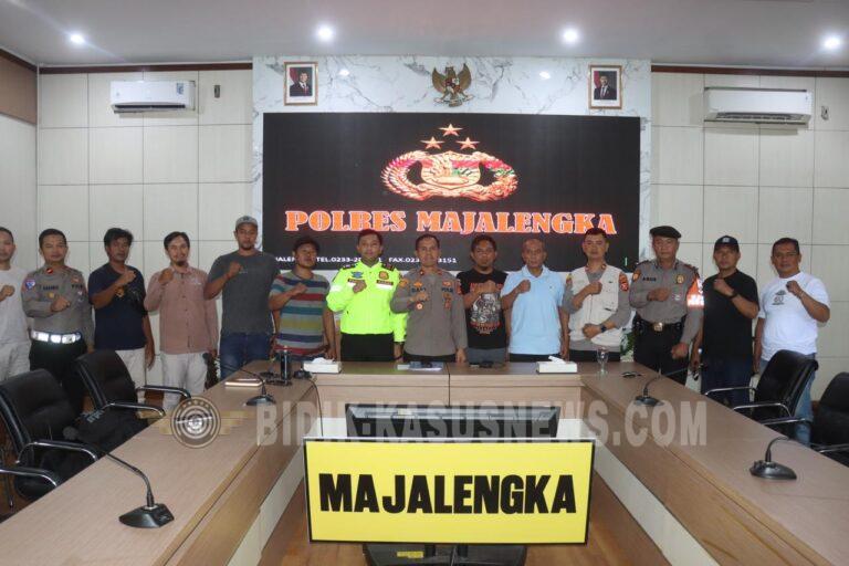 Polres Majalengka Himbau Bobotoh Tertib Jelang Nobar Persib Bandung