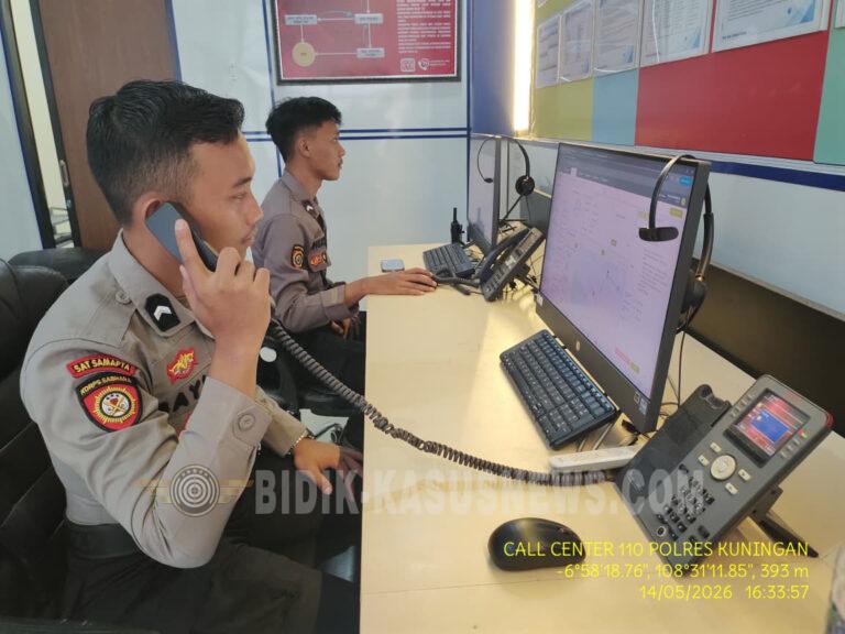 Polres Kuningan Optimalkan Layanan Darurat 110 untuk Percepat Respons Laporan Masyarakat