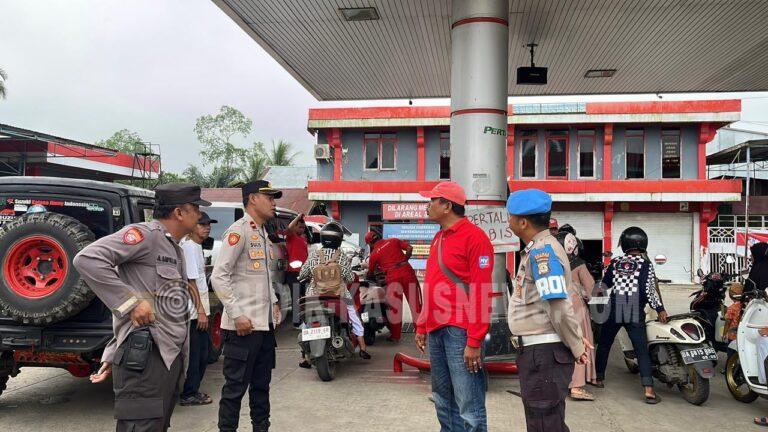 Kapolres Hulu Sungai Utara Pimpin Monitoring SPBU, Polres HSU Tegaskan Perang Terhadap Penyalahgunaan BBM Bersubsidi