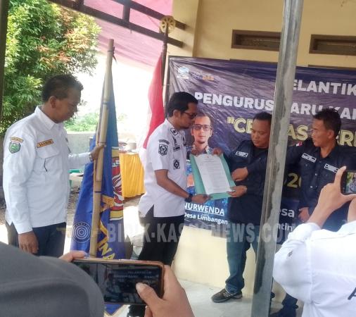 Pelantikan dan Pengukuhan Pengurus Karang Taruna Baru desa Limbangan Kecamatan Juntinyuat
