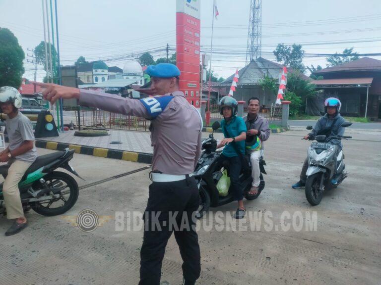 Polsek Amuntai Utara Intensifkan Pengamanan SPBU, Stok Pertalite dan Pertamax Dipastikan Aman