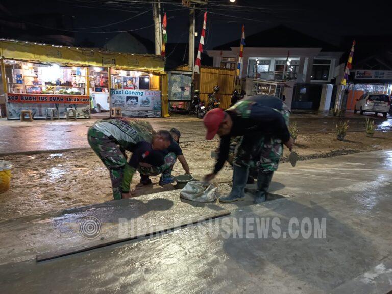 Babinsa Way Halim Pimpin Gotong Royong Persiapan Koperasi Merah Putih, Dandim 0410/KBL dan Pejabat Kodam Turut Hadir