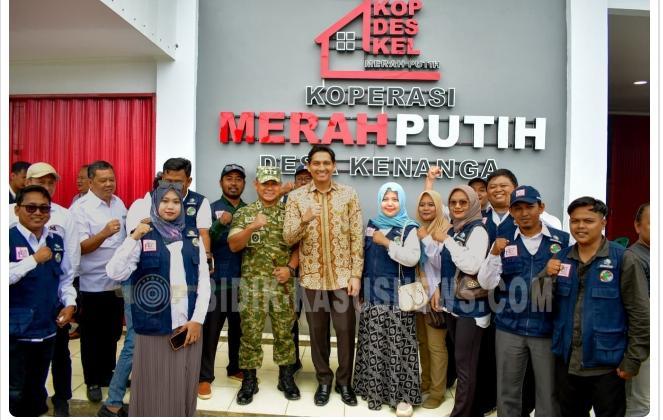 201 Unit Sudah Dibangun di Indramayu,Bupati Luki Hakim Ikuti Konfrensi Vidio Peresmian KDKMP oleh Presiden Prabowo