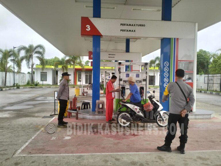 Polsek Amuntai Selatan Pantau Distribusi BBM di SPBU Panyiuran, Stok Pertamax Turbo Tersedia 7.345 Liter