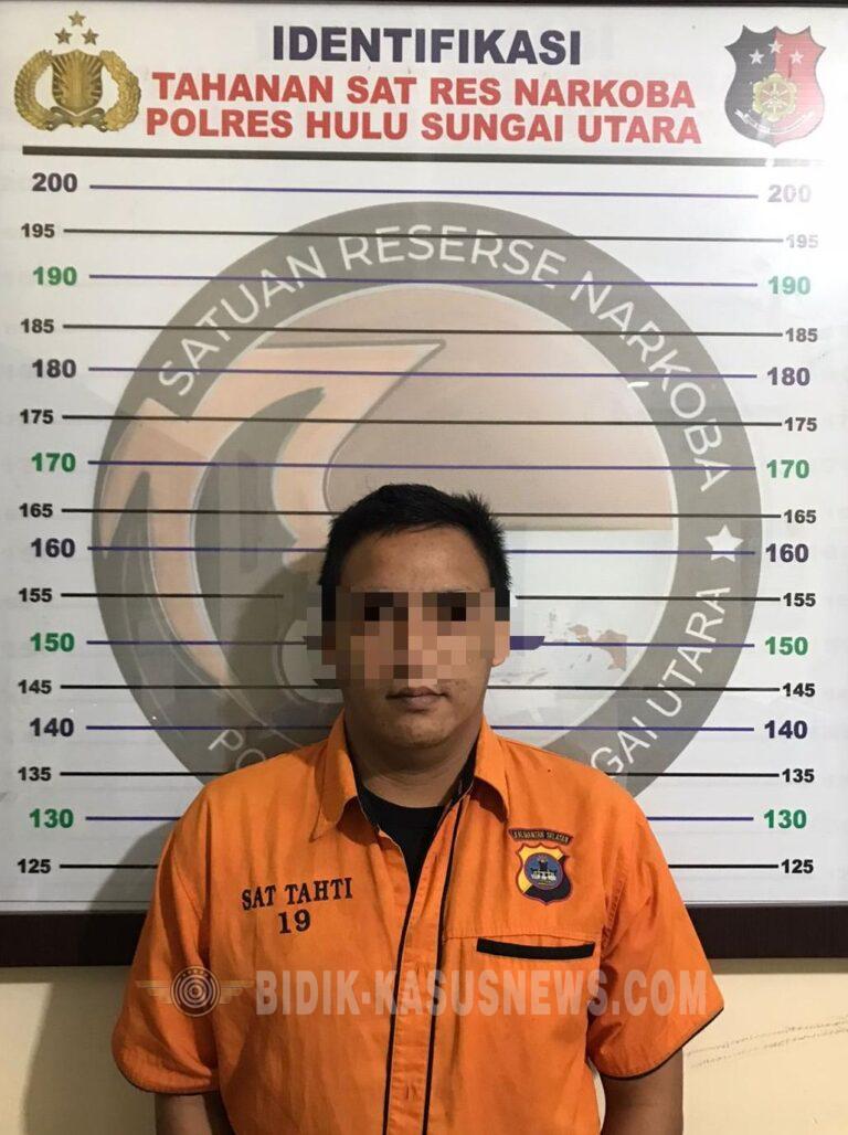 Polres Hulu Sungai Utara Ungkap Peredaran Sabu 5 Gram Lebih, Residivis Pengedar Diamankan Satresnarkoba