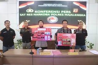 Polres Majalengka Gulung Sindikat Narkoba Periode April-Mei 2026, Amankan Cairan Tembakau Sintetis hingga Ribuan Obat Keras