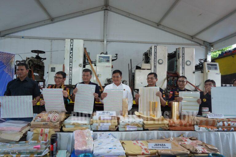 Pusat Produksi Pita Cukai Palsu di Semarang dan Jepara Digerebek Aparat