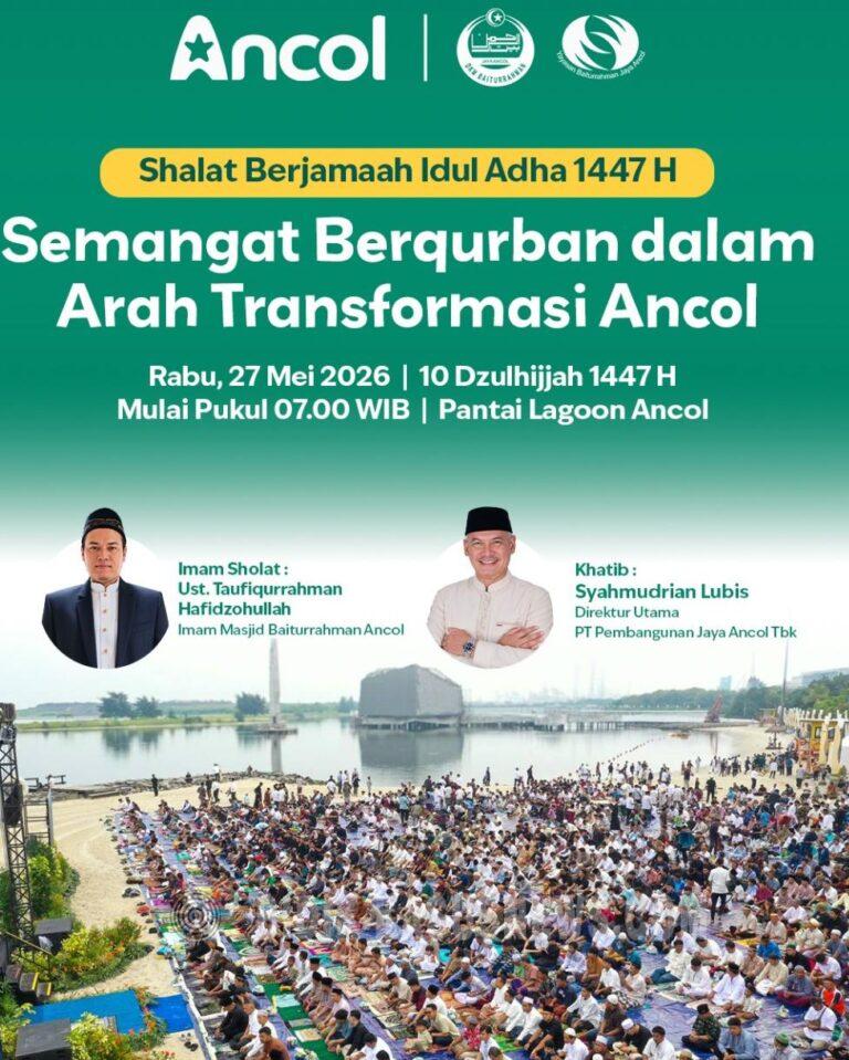 Sambut Idul Adha, Ancol Gelar Salat Ied dan Aksi Berbagi Hewan Qurban 1447 H