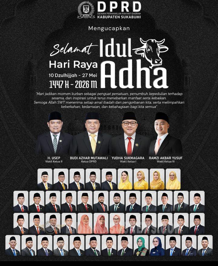 DPRD Kabupaten Sukabumi Ajak Masyarakat Perkuat Kepedulian di Momen Idul Adha 1447 H