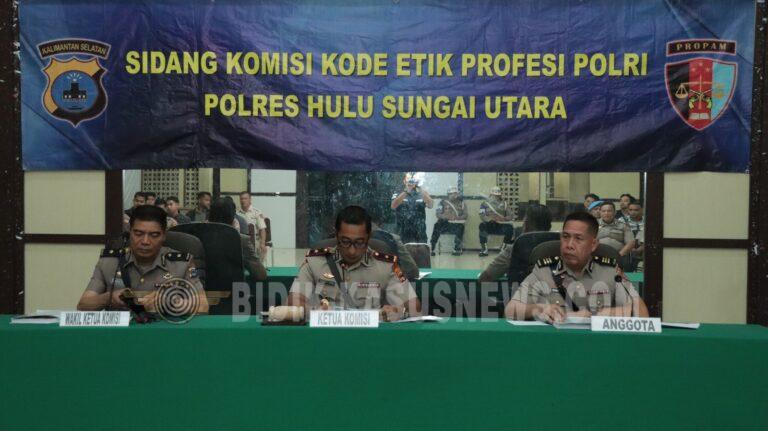 Sidang KKEP Polres Hulu Sungai Utara Putuskan PTDH terhadap Oknum Personel yang Tinggalkan Tugas 60 Hari