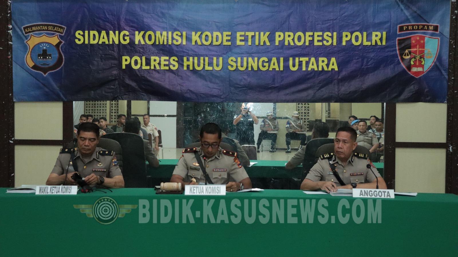 Sidang KKEP Polres Hulu Sungai Utara Putuskan PTDH terhadap Oknum Personel yang Tinggalkan Tugas 60 Hari