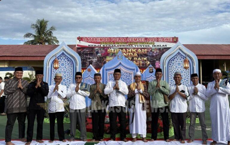 Dansat Brimob Polda Sumsel Pimpin Shalat Idul Adha 1447 H, Perkuat Kebersamaan dan Nilai Religius Personel
