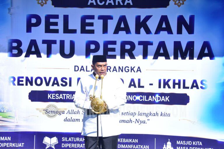 Pangkormar dan Para Dankormar Lintas Generasi Resmikan Awal Renovasi Masjid Al Ikhlas Marinir Cilandak
