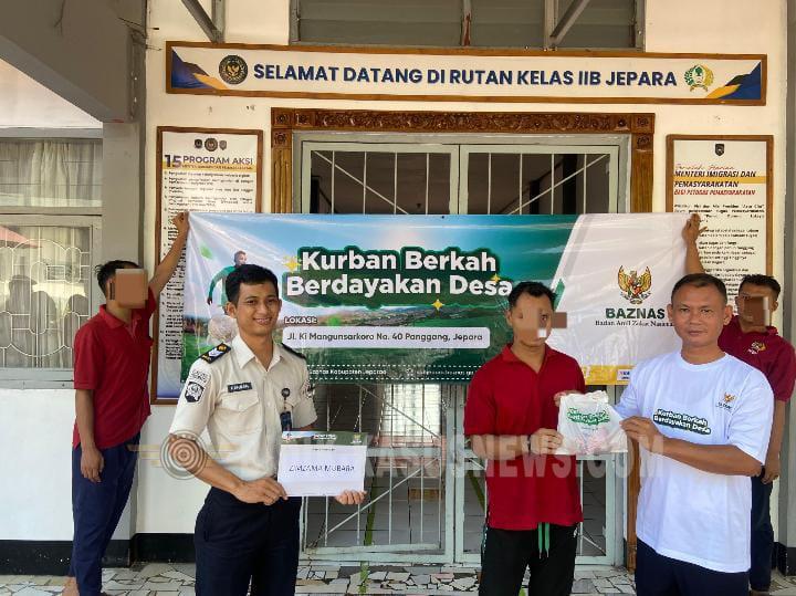 Rutan Jepara Hadirkan Kebahagiaan Iduladha Lewat Pembagian Daging Kurban