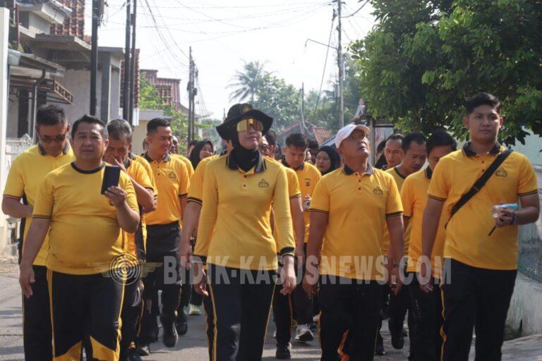 Gelar Gerak Jalan Bersama Anggota untuk Perkuat Soliditas dan Kebugaran Personel