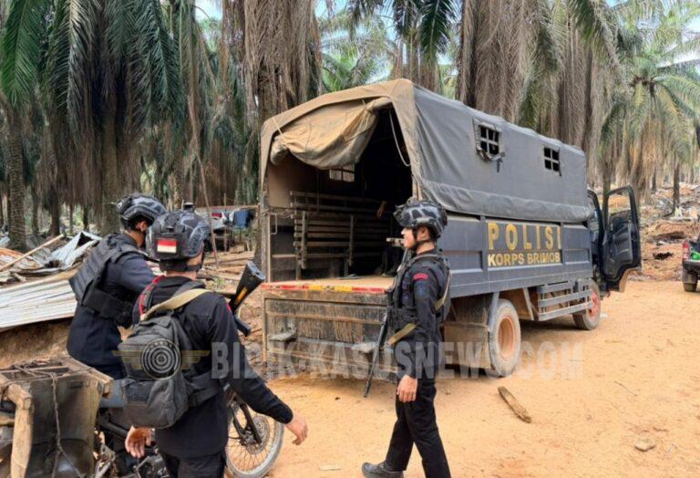 Brimob Polda Sumsel Perketat Pengamanan Kawasan PT Hindoli, Cegah Aktivitas Ilegal Drilling di Musi Banyuasin